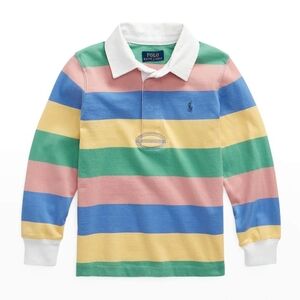 New Polo by Ralph Lauren Big Kids Colorful Striped Polo 100%cotton